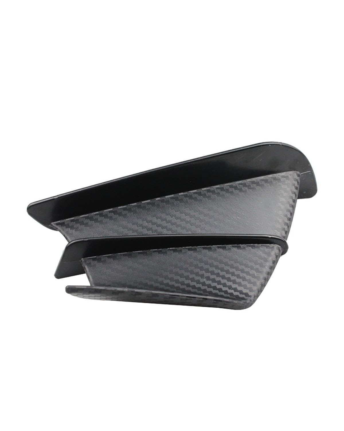 Motorrad-Winglets Universal Carbon Fiber Modifizierte Festflügel-Ansaugflügel Motorräder Flügel Aerodynamische Flügel Klebstoff Typ Festflügel Motorradspoiler(Matt Black) von SXXJVES