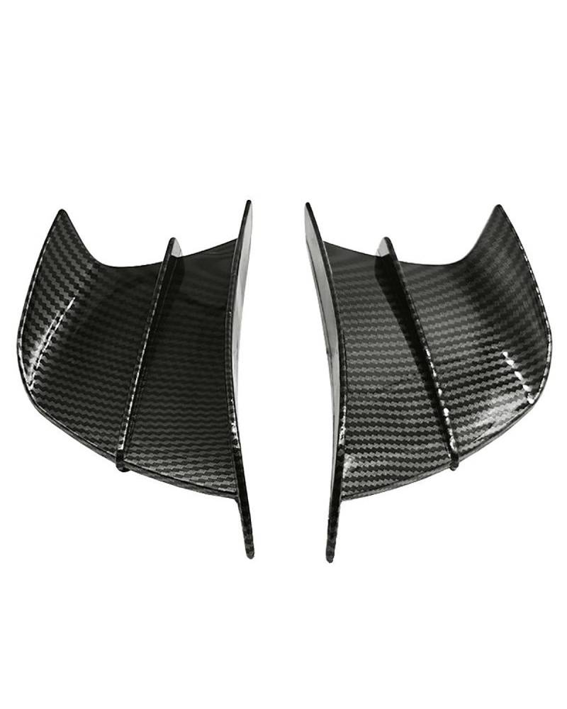 Motorrad-Winglets Universal Motorcycles Modifizierter Seitenflügelspoiler Motorradspoiler(Carbon Fiber) von SXXJVES