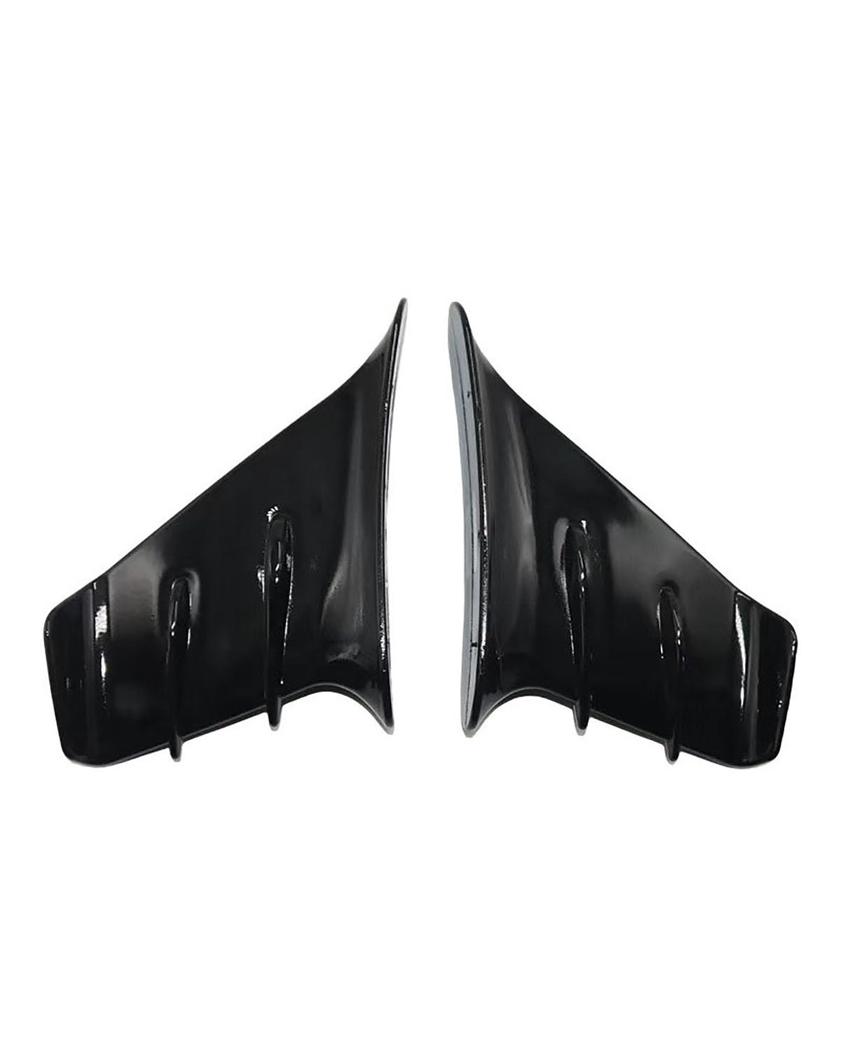Motorrad-Winglets Universal-Motorrad-Spoiler Für Aufkleben Motorradspoiler(Bright Black) von SXXJVES