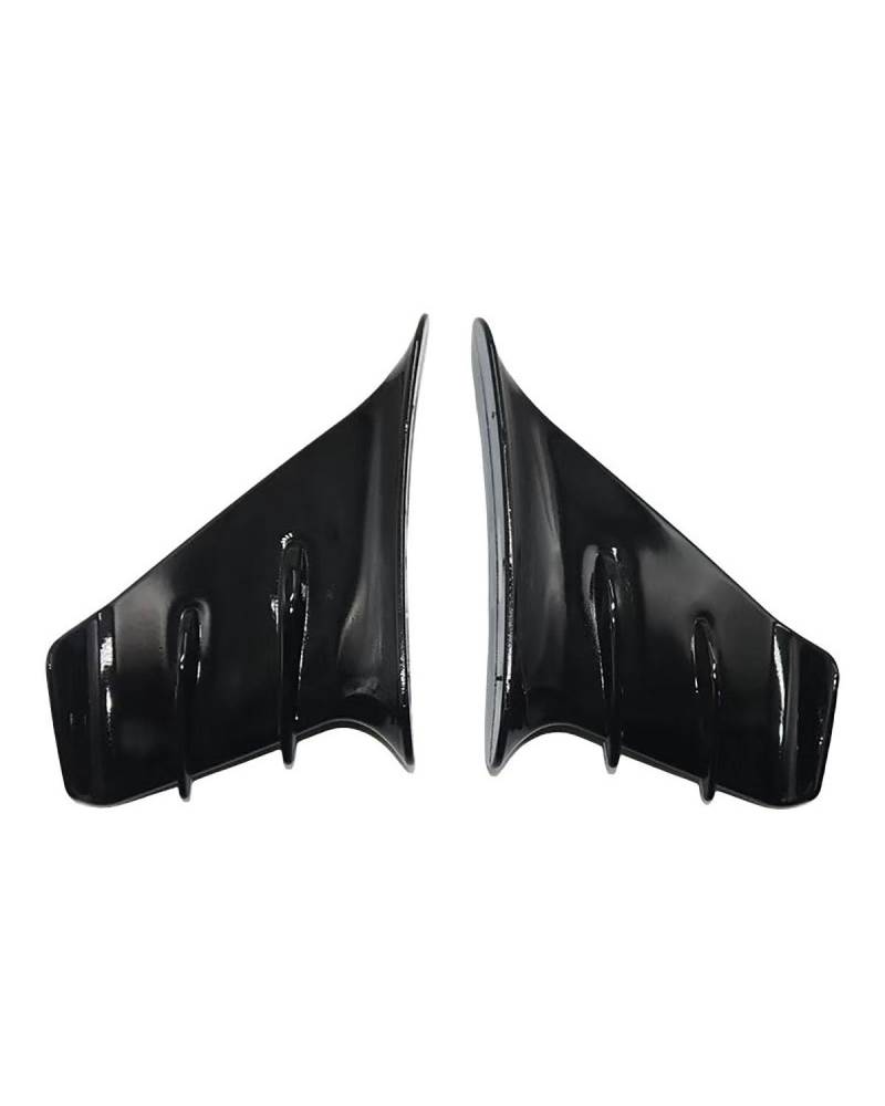 Motorrad-Winglets Universal-Motorrad-Spoiler Für Aufkleben Motorradspoiler(Bright Black) von SXXJVES