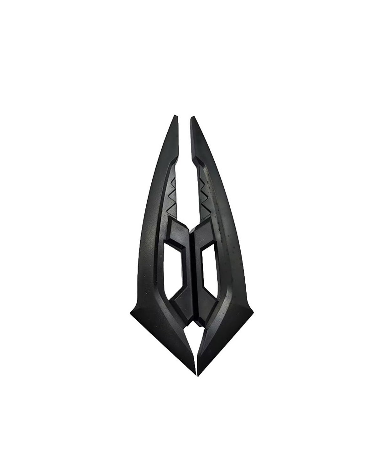 Motorrad-Winglets Universal Motorräder Körper Dekoration Aufkleber Seite Spoiler Klaue Geformt Seite Spoiler Motorradspoiler(Black) von SXXJVES