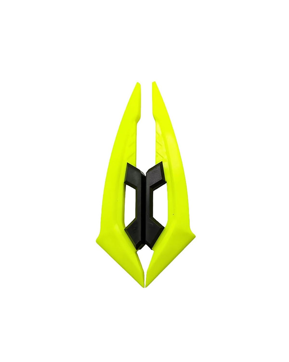 Motorrad-Winglets Universal Motorräder Körper Dekoration Aufkleber Seite Spoiler Klaue Geformt Seite Spoiler Motorradspoiler(Yellow) von SXXJVES