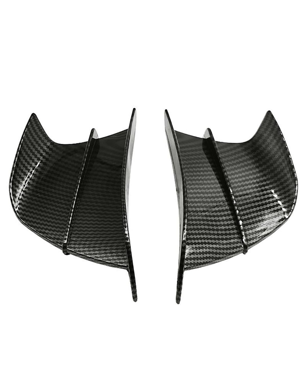 Motorrad-Winglets Universal Motorräder Modifizierte Seitenflügel Deflektor Seitenspoiler Motorradspoiler(Carbon Fiber) von SXXJVES
