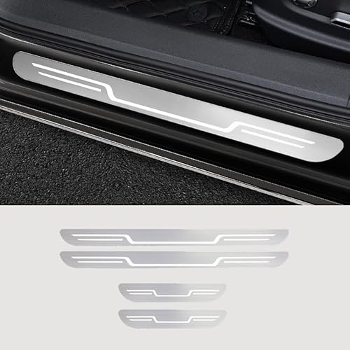 4 Stück Rostfreier Stahl Auto Einstiegsleisten für Audi Q3 F3 MK2 2019-2024, Auto Willkommenspedal Türschweller Kratzschutz Abdeckung Car Styling Zubehör,C 4 Stück Rostfreier Stahl Auto Einstiegsleisten für Audi Q3 F3 MK2 2019-2024, Auto Willkommenspedal Türschweller Kratzschutz Abdeckung Car Styling Zubehör,C von SXXTS