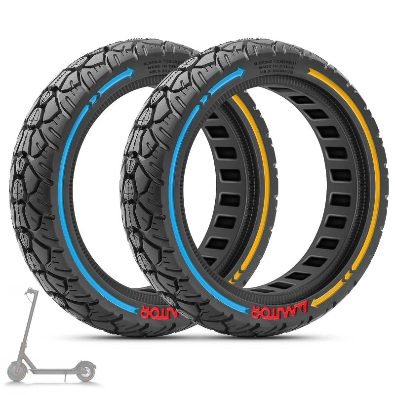 8,5x2.0 Solid Scooter Reifen, 8,5 Zoll E-Scooter Off-Road Reifen für Xiaomi Pro 2/M365 / M365 Pro/1S /3/3 Lite und alle 8,5 Zoll Vollgummireifen, Pannensichere und Abriebfeste E Scooter Solid Reifen von SYACHI