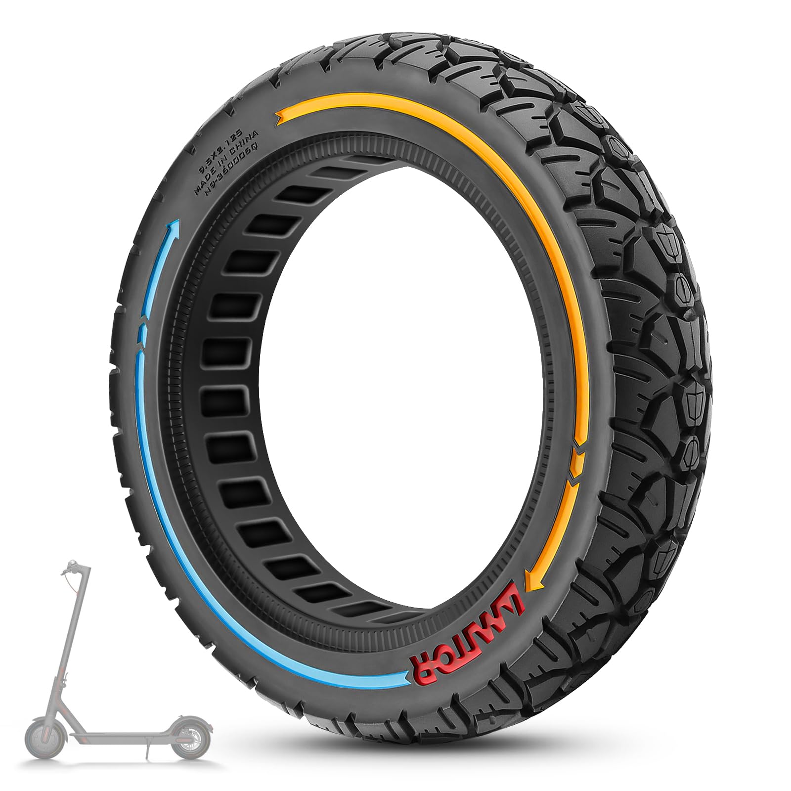 Ersatzreifen Reifen Scooter,E Scooter Reifen 9.5×2.125 Zoll Solid Reifen für Xiaomi M365,9,5 Zoll Pannensicher Explosionsgeschütztes Gummi Tubeless Scooter Rad Vorne/Hinten Ersatzreifen Reifen Scooter,E Scooter Reifen 9.5×2.125 Zoll Solid Reifen für Xiaomi M365,9,5 Zoll Pannensicher Explosionsgeschütztes Gummi Tubeless Scooter Rad Vorne/Hinten von SYACHI