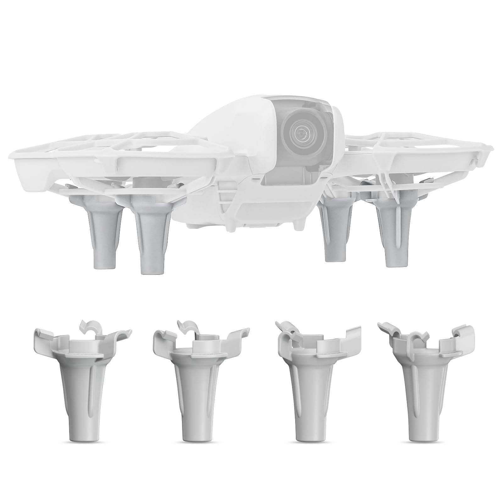 DJI Neo Zubehör - Erweitertes Fahrwerk Landegestell für Drohnen, Landefüße (Grau) von SYACHI