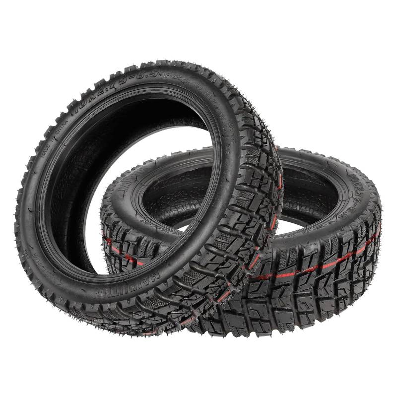 SYACHI 10 x 2,75-6,5 Reifen Schlauch für Elektroroller, Tubeless Offroad-Reifen für Speedway 5 Dualtron 3, 10 Zoll Schlauchloser Reifen AT All-Terrain Tyre Reifen Ohne Schlauch Vakuumreifen 2 Stück von SYACHI