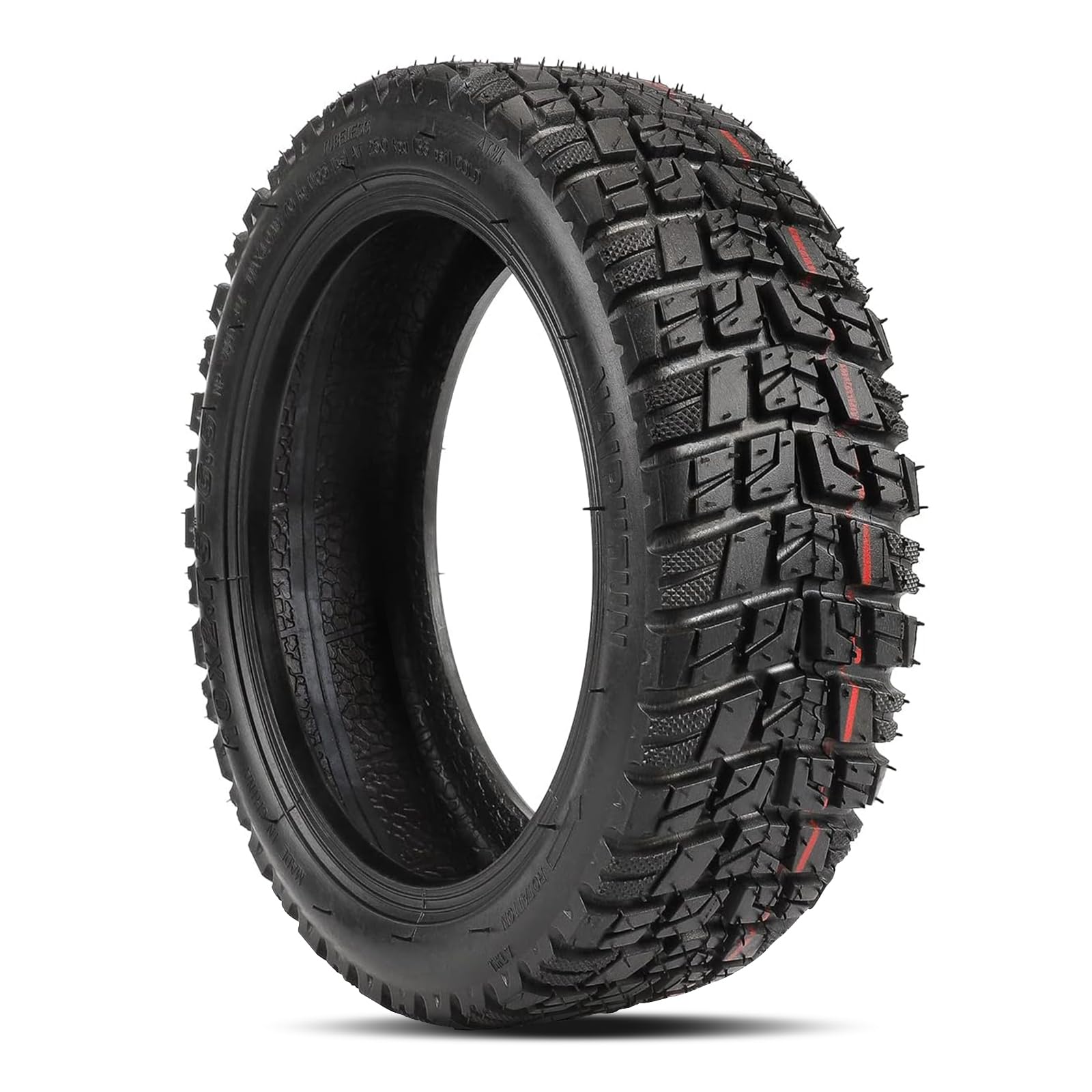 SYACHI 10 x 2,75-6,5 Reifen Schlauch für Elektroroller, Tubeless Offroad-Reifen für Speedway 5 Dualtron 3, 10 Zoll Schlauchloser Reifen AT All-Terrain Tyre Reifen Ohne Schlauch Vakuumreifen SYACHI 10 x 2,75-6,5 Reifen Schlauch für Elektroroller, Tubeless Offroad-Reifen für Speedway 5 Dualtron 3, 10 Zoll Schlauchloser Reifen AT All-Terrain Tyre Reifen Ohne Schlauch Vakuumreifen von SYACHI