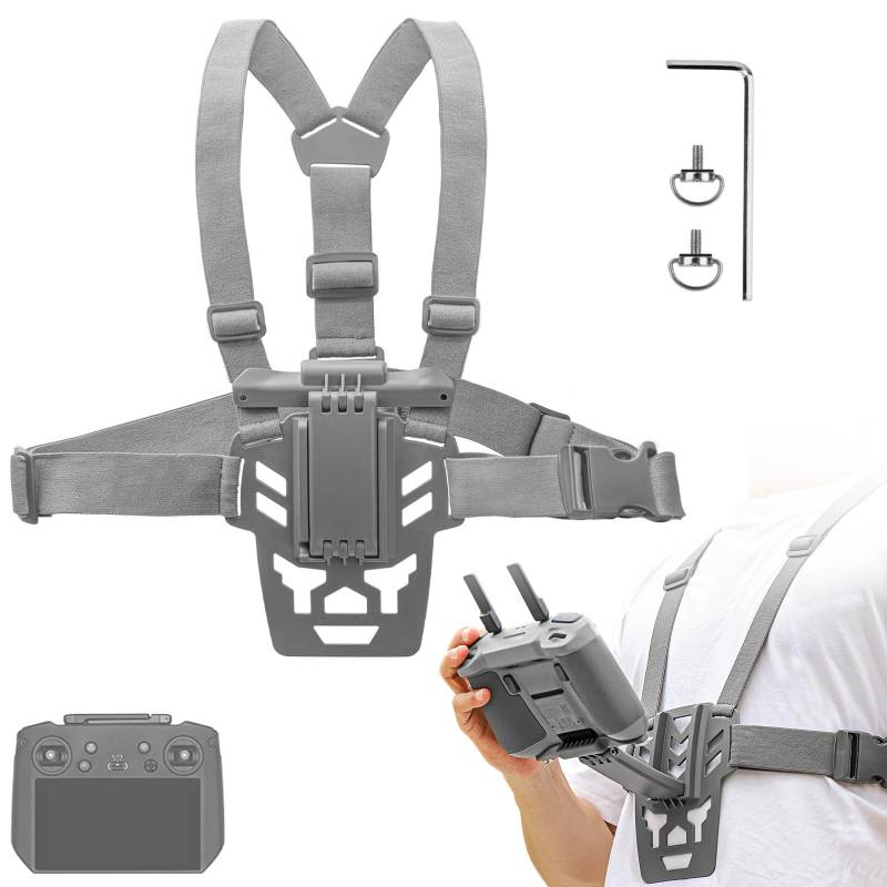 SYACHI RC Controller Umhängeband, Brustgurt-Halterung für DJl RC PRO/RC 2/1, Fernbedienungshalterung,Brustband, Gürtelhalterung für DJI RC Pro/RC 2/1 (DJl RC PRO) von SYACHI