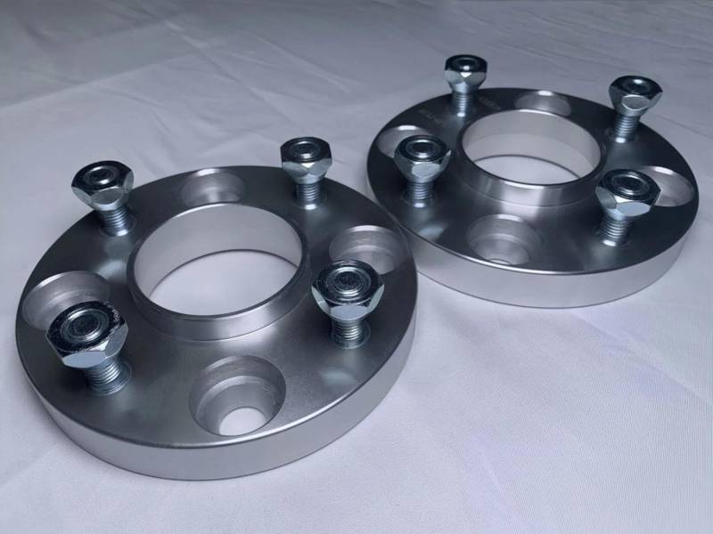 Auto Spurverbreiterung 2 Stücke Auto Zubehör Spurverbreiterungen Modifizierte Teile 15mm PCD 4x100 Hub Centric 54,1mm Rad Adapter Distanzstücke Radbolzen M12x1,5 von SYBLW