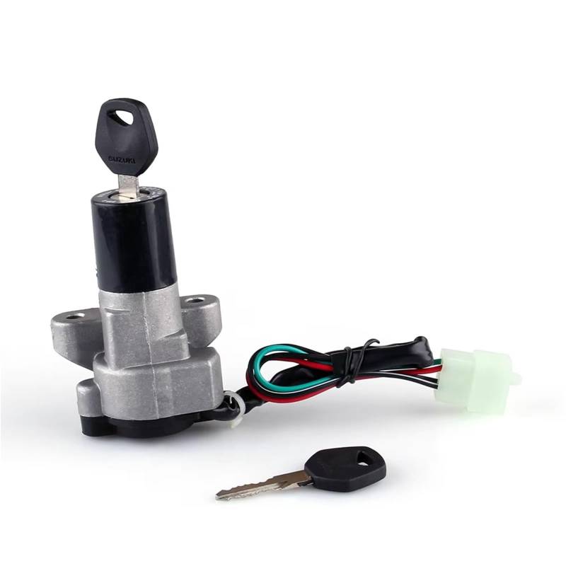 Ersatz Zündschlüssel Set Kompatibel Mit Suzuki Für GSF400 Für M Für N Für P Für Bandit 1989-1995 Für VX800 1990-1996 Zündschalter Tankdeckel Schlüsselschloss-Set von SYBLW