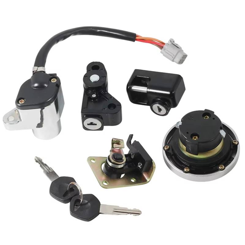 Ersatz Zündschlüssel Set Kompatibel Mit Suzuki Für VZ1500 Für Boulevard Für M90 2009–2010/2013/2015, Motorrad-Zündschloss, Sperrschlüssel, Tankdeckel-Abdeckung, Anzugsteile von SYBLW