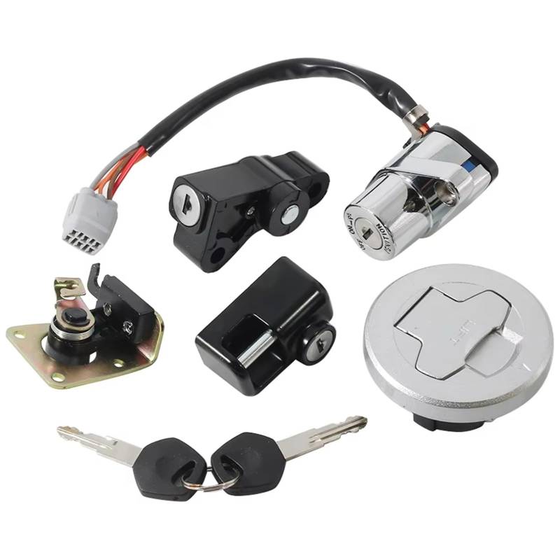 Ersatz Zündschlüssel Set Kompatibel Mit Suzuki Für VZ1500 Für Intruder Für M1500 2009-2010 Motorrad Zündschloss Sperren Schlüssel Tankdeckel Abdeckung Anzug Teile von SYBLW