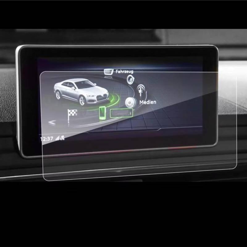 Kompatibel Mit A4 S4 B9 2016 2017 2018 2019, Auto-Innenzubehör, Infotainment, GPS, Navigation, Anti-Fingerabdruck-Displayschutzfolie Aus Gehärtetem Glas Navigation Schutzfolie von SYBLW