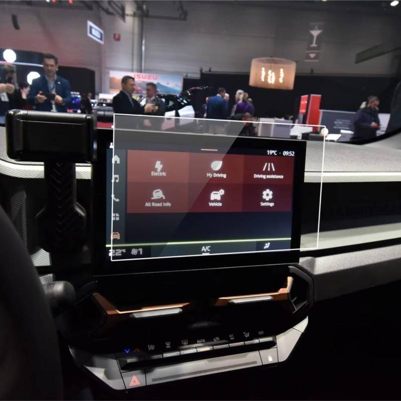 Kompatibel Mit Dacia Für Duster Für Spring 2024, 2 Stück, Auto 10,1 Zoll GPS-Navigation, Anti-Fingerabdruck-PET-Displayschutzfolie Navigation Schutzfolie von SYBLW