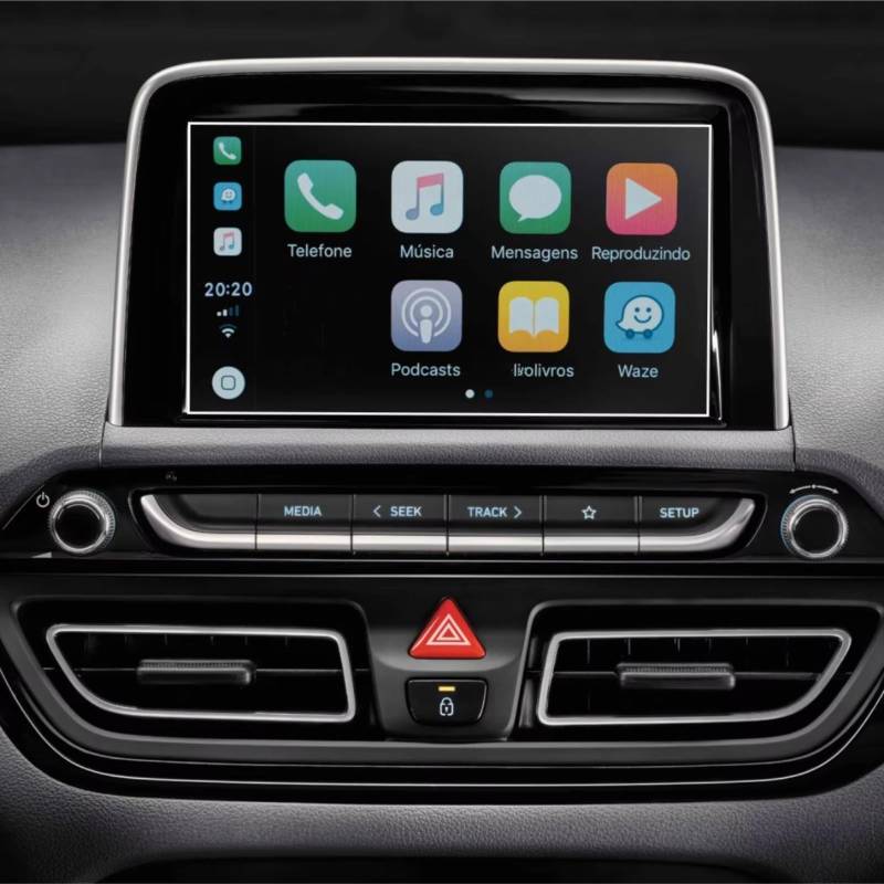Kompatibel Mit Hyundai Für HB20 2019 2020 2021 2022 Auto 8 Zoll Displayschutzfolie Stahl Schutzfolie Auto GPS Navigation Gehärtetes Glas Schutzfolie Navigation Schutzfolie von SYBLW