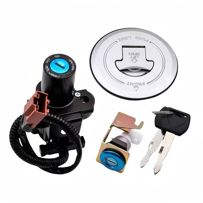 SYBLW Ersatz Zündschlüssel Set Kompatibel Mit CB500F Für CB500FA Für CB500X Für CBR500R 2013 2014 2015 Zündschalter Tankdeckel Schlüsselschloss-Set 35010-MGZ-A01 35010-MGZ-A00 von SYBLW