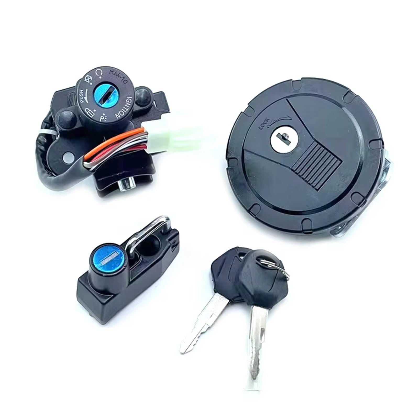 SYBLW Ersatz Zündschlüssel Set Kompatibel Mit Für KLX125 Für D-Tracker 2010 2011 2012 2013 2014 Motorrad-Zündschalter, Tankdeckel, Schlüsselschloss-Set SYBLW Ersatz Zündschlüssel Set Kompatibel Mit Für KLX125 Für D-Tracker 2010 2011 2012 2013 2014 Motorrad-Zündschalter, Tankdeckel, Schlüsselschloss-Set von SYBLW
