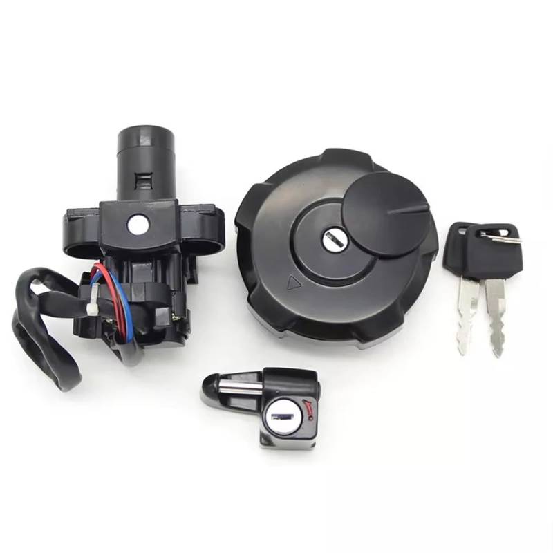 SYBLW Ersatz Zündschlüssel Set Kompatibel Mit XR650 Für XR650L 1993 1994 1995 1996 1997 1998 1999 2000 2001 2002-2024 Zündschalter-Benzin-Kappen-Lock-Kit Mit Schlüssel von SYBLW