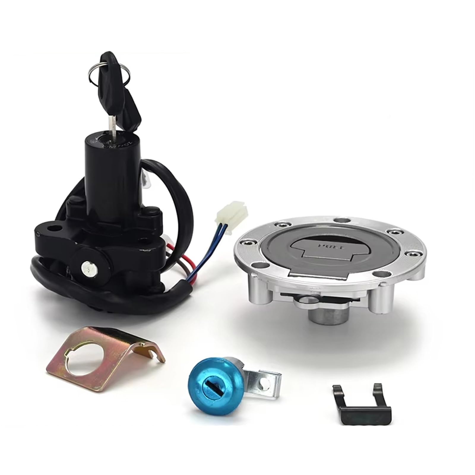 SYBLW Ersatz Zündschlüssel Set Kompatibel Mit Yamaha Für YZF Für R1 Für R6 Für YZF Für R6S 2004-2009 Für FZ6 Für FJR Für FZ Zündschalter Tankdeckel Schlüsselschloss-Set SYBLW Ersatz Zündschlüssel Set Kompatibel Mit Yamaha Für YZF Für R1 Für R6 Für YZF Für R6S 2004-2009 Für FZ6 Für FJR Für FZ Zündschalter Tankdeckel Schlüsselschloss-Set von SYBLW
