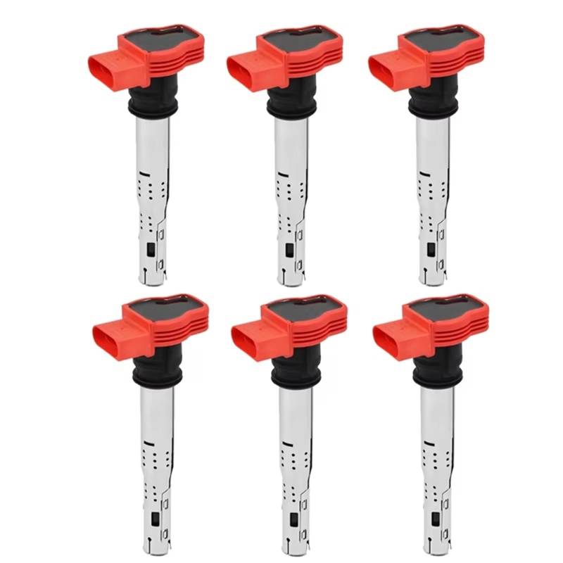 SYBLW Kompatibel Mit A3 A4 A5 A6 A7 A8 TT Auto-Zündspule 06E905115 07K905715F(6pcs) von SYBLW