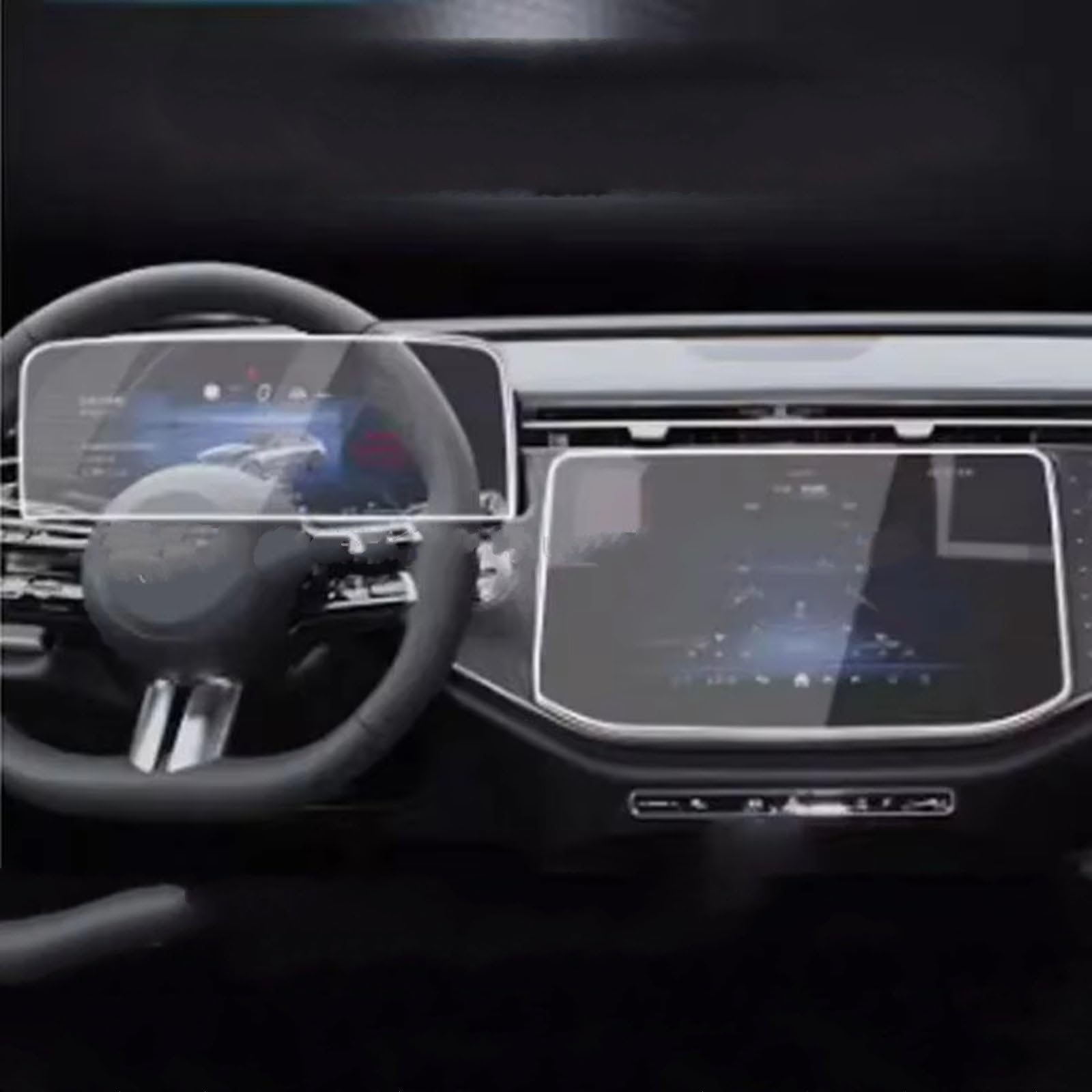 SYBLW Kompatibel Mit Benz Für E Class E300 2024, Auto-GPS-Navigation, Armaturenbrett, LCD-Displayschutz Aus Gehärtetem Glas Navigation Schutzfolie SYBLW Kompatibel Mit Benz Für E Class E300 2024, Auto-GPS-Navigation, Armaturenbrett, LCD-Displayschutz Aus Gehärtetem Glas Navigation Schutzfolie von SYBLW