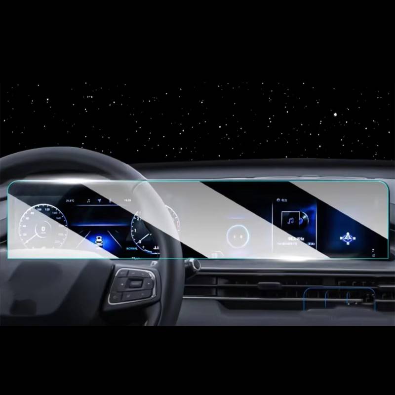 SYBLW Kompatibel Mit Chery Für Tiggo 8 Pro Für Max 2023 2024, Auto-LCD-GPS-Navigation Und Armaturenbrett, TPU-Displayschutzfolie Navigation Schutzfolie von SYBLW