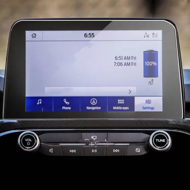 SYBLW Kompatibel Mit Ford Für Kuga 2020, Auto-GPS-Navigation, Stahl-Schutzfolie Aus Gehärtetem Glas Navigation Schutzfolie von SYBLW