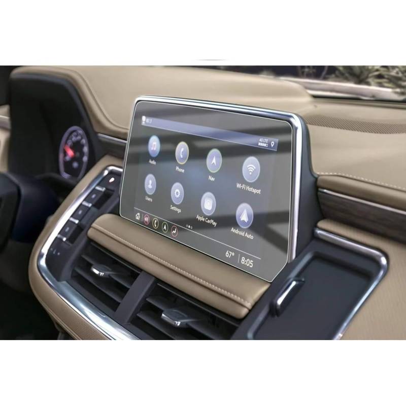 SYBLW Kompatibel Mit GMC Für Yukon 2021 2022 2023 Auto 10,2 Zoll GPS-Navigation AntiFingerprint Gehärtetes Glas Displayschutzfolie Navigation Schutzfolie von SYBLW