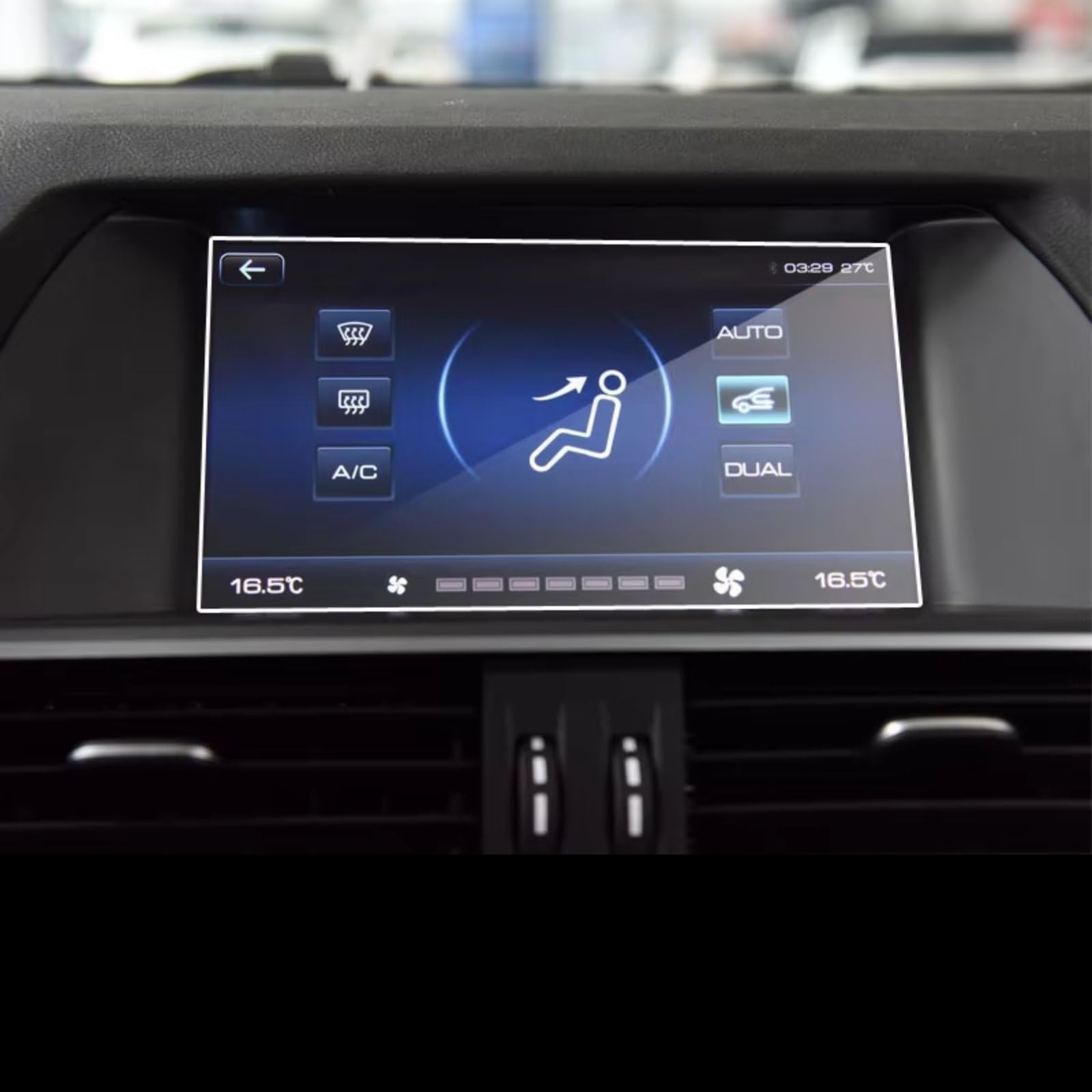 SYBLW Kompatibel Mit Haval Für H6 2018 2019 2020, Auto-Innenraum, GPS-Navigation, Displayschutzfolie, 9H Gehärtetes Glas, Schutzfolie Navigation Schutzfolie(2018-2019) von SYBLW