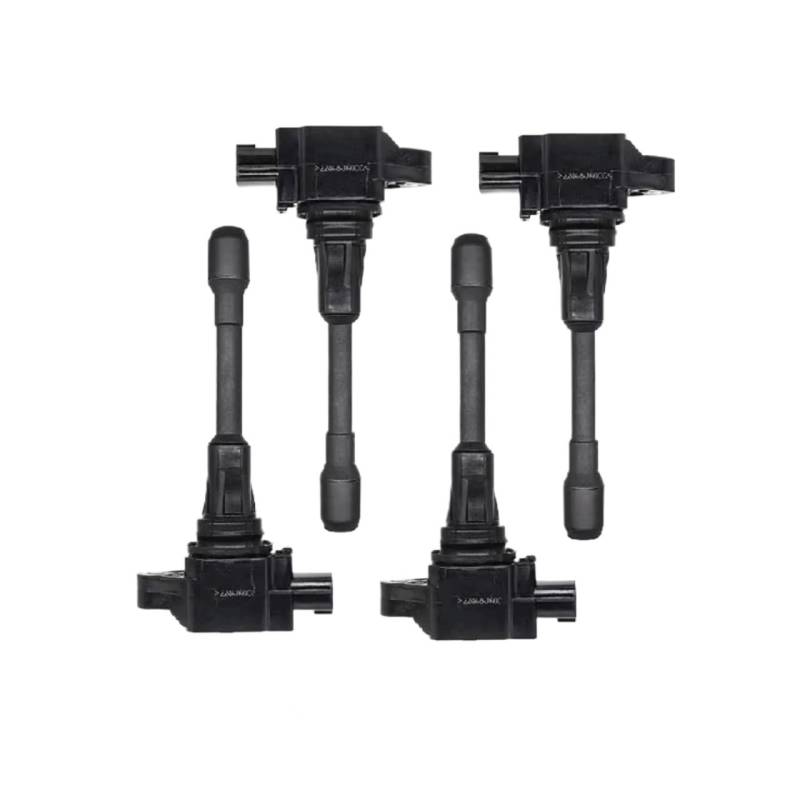 SYBLW Kompatibel Mit Infiniti Für FX35 FX37 FX50 M37 M56 Q70 QX70 Auto-Zündspule Mit Geradem Kofferraum, 22448JA00C, 22448-JA00C(4pcs) von SYBLW