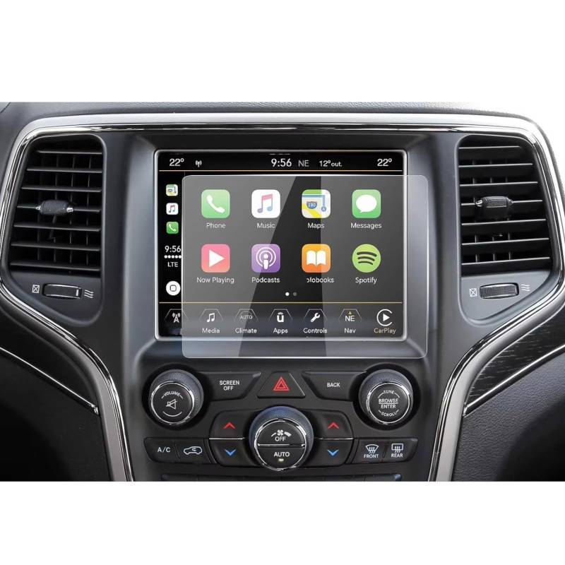 SYBLW Kompatibel Mit Jeep Für Grand Für Cherokee 2014 2015 2016 2017 2018 Auto-Navigation 8,4 Zoll GPS-Displayschutzfolie, Kratzfeste Schutzfolie Aus Gehärtetem Glas Navigation Schutzfolie von SYBLW