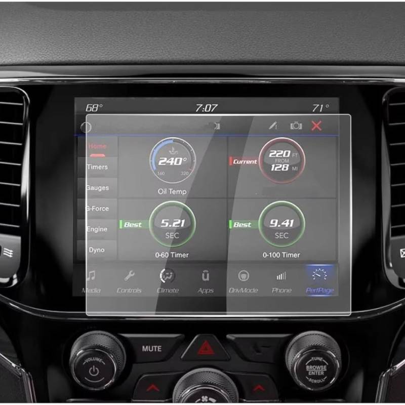 SYBLW Kompatibel Mit Jeep Für Grand Für Cherokee 2019 2020 2021, Auto-Navigation, Gehärtetes Glas, 8,4 Zoll, GPS-Displayschutzfolie Navigation Schutzfolie von SYBLW