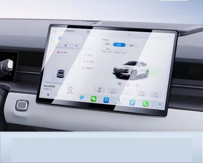 SYBLW Kompatibel Mit Jetour Für Dashing 2022 Auto-GPS-Navigations-Center-Display Und Armaturenbrett-Displayschutzfolie Aus Gehärtetem Glas Navigation Schutzfolie(12.8inch GPS) von SYBLW