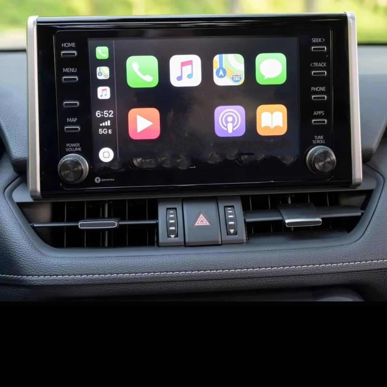 SYBLW Kompatibel Mit Toyota Für RAV4 5. 2019 2020 8 Zoll Zentralsteuerungsdisplay Autonavigation Gehärtetes Glas Displayschutzfolie Navigation Schutzfolie(8 inch) von SYBLW