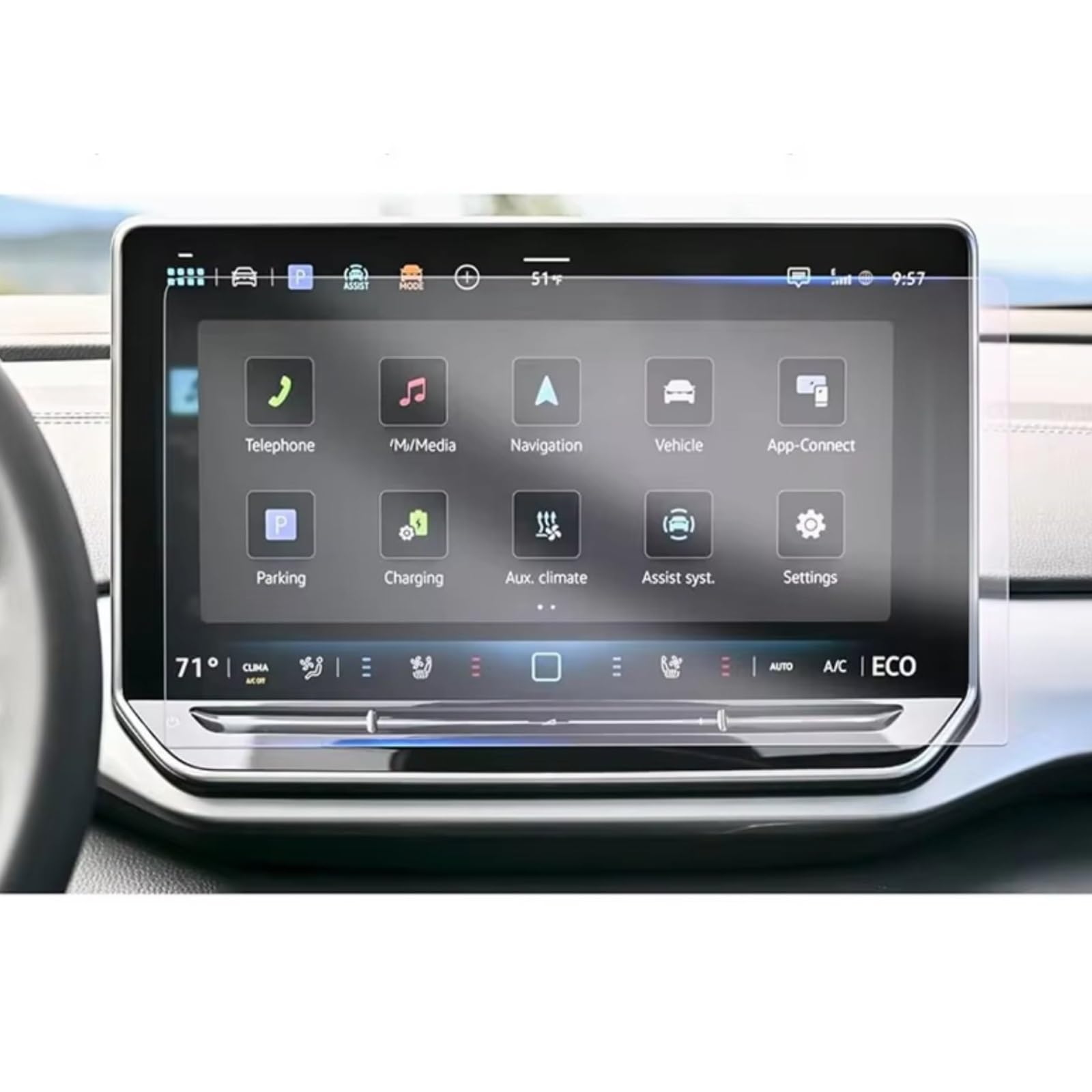 SYBLW Kompatibel Mit VW Für Golf 8,5 8 R 2024 Auto 12,9 Zoll Auto GPS Navigation Center Gehärtetes Glas Displayschutzfolie Navigation Schutzfolie SYBLW Kompatibel Mit VW Für Golf 8,5 8 R 2024 Auto 12,9 Zoll Auto GPS Navigation Center Gehärtetes Glas Displayschutzfolie Navigation Schutzfolie von SYBLW