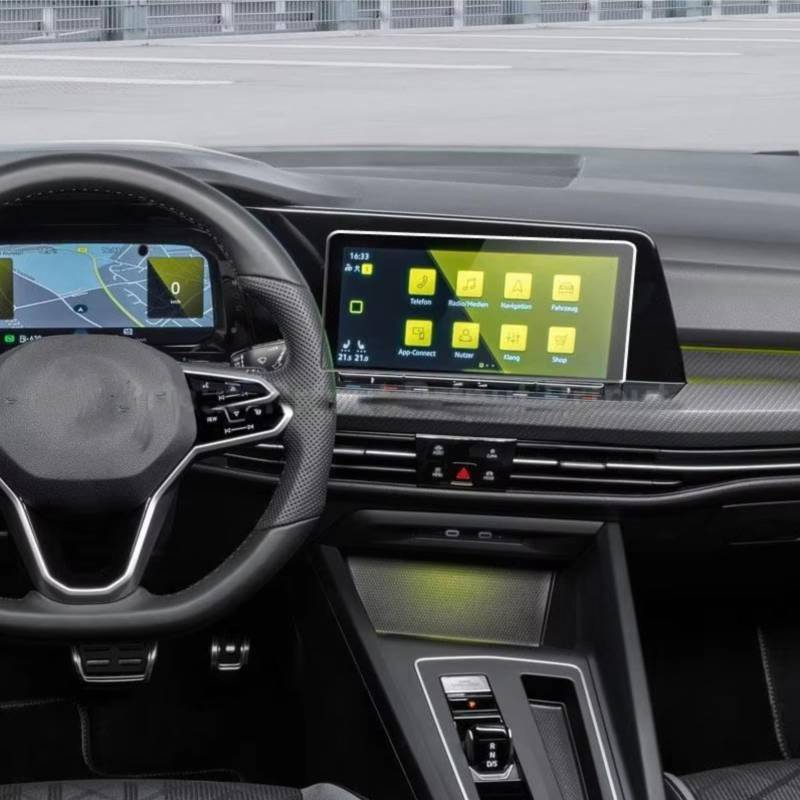 SYBLW Kompatibel Mit VW Für Golf Für Variant 2021 8,25 Zoll Auto Infotainment Navigation DVD Multimedia Displayschutzfolie Aus Gehärtetem Glas Navigation Schutzfolie von SYBLW