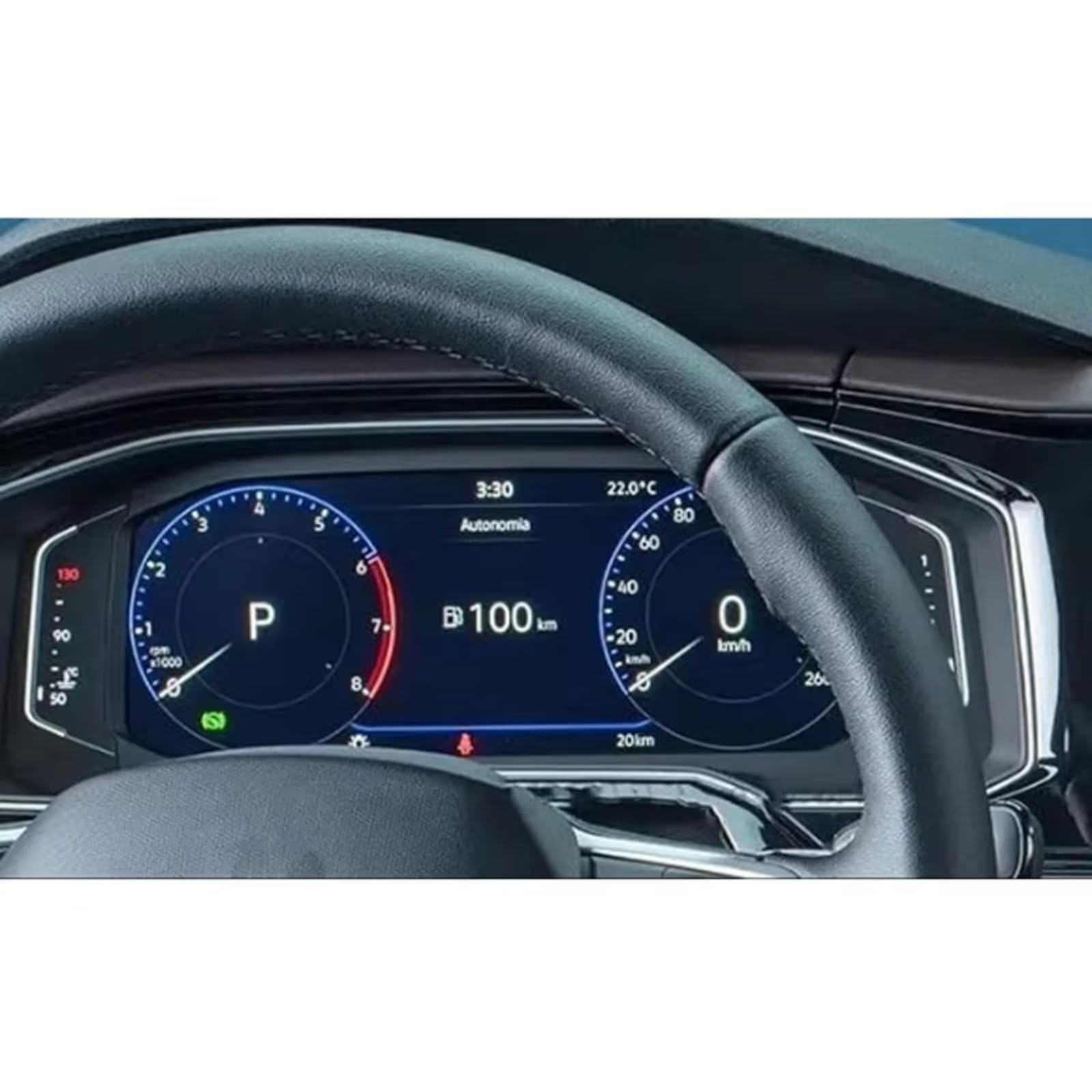 SYBLW Kompatibel Mit VW Für Virtus 2023 2024 Auto 10,1 Zoll Auto GPS Navigation Gehärtetes Glas Displayschutzfolie Navigation Schutzfolie(for Instrument) von SYBLW