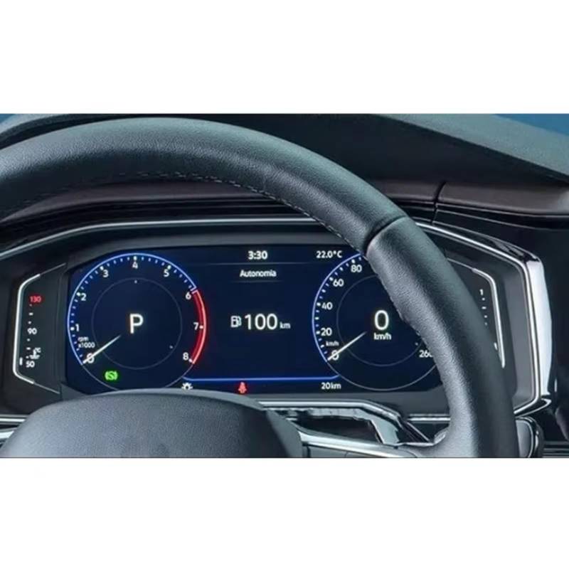 SYBLW Kompatibel Mit VW Für Virtus 2023 2024 Auto 10,1 Zoll Auto GPS Navigation Gehärtetes Glas Displayschutzfolie Navigation Schutzfolie(for Instrument) von SYBLW
