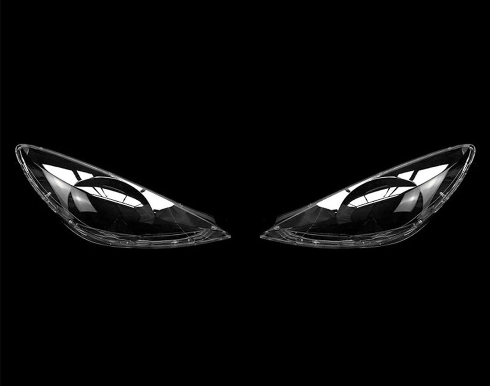 SYBLW Scheinwerferglas Kompatibel Mit Peugeot 307 2008–2011 2012 2013 Frontscheinwerfer-Abdeckung, Auto-Scheinwerfer-Lampenabdeckung, Kopflampen-Lichtabdeckungen, Glaslinsenschale, Lampenschirm(Set) von SYBLW