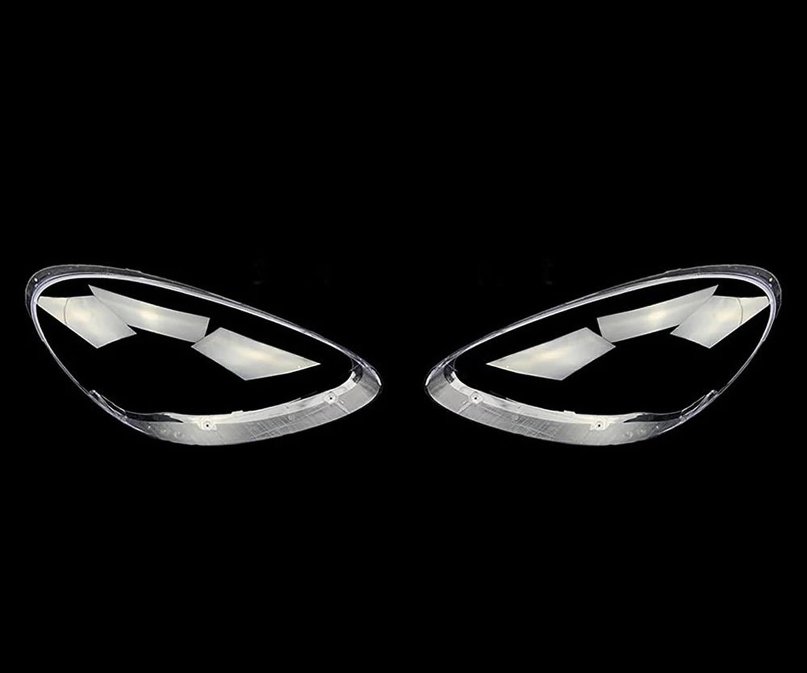 SYBLW Scheinwerferglas Kompatibel Mit Porsche Für Cayenne 2011 2012 2013 2014 Auto-Frontscheinwerferkappen Glas-Scheinwerferabdeckungsschale Auto Transparenter Lampenschirm Lampenglas(Pair) von SYBLW