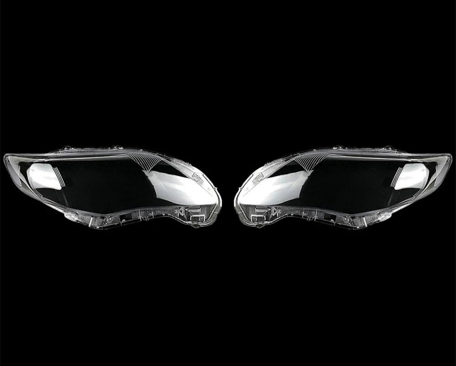 SYBLW Scheinwerferglas Kompatibel Mit Toyota Für Corolla 2010 2011 2012 2013, Auto-Schutz-Scheinwerfer-Glaslinsenabdeckung, Schattenschale, Automatisches Transparentes Lichtgehäuse(Set) von SYBLW