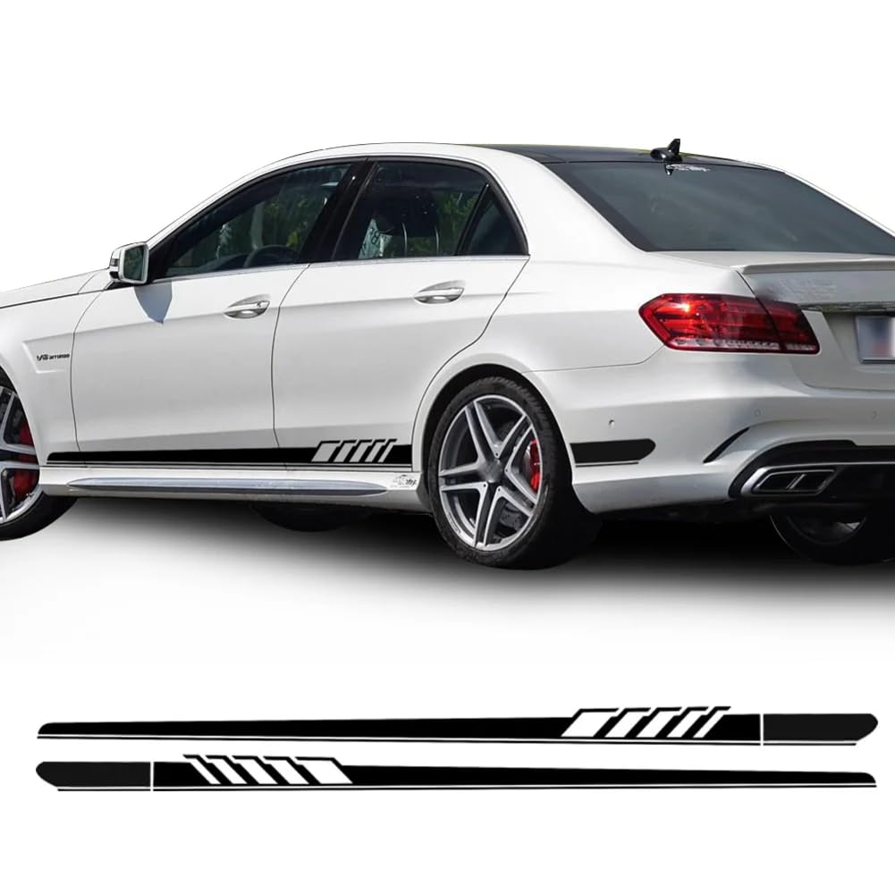 1 Stil Seitenstreifen Aufkleber, für Mercedes Benz W212 E Klasse E63 AMG Aufkleber Aufkleber - Schwarz/Silbergrau/Weiß/Carbon 1 Stil Seitenstreifen Aufkleber, für Mercedes Benz W212 E Klasse E63 AMG Aufkleber Aufkleber - Schwarz/Silbergrau/Weiß/Carbon von SYDKTWKM