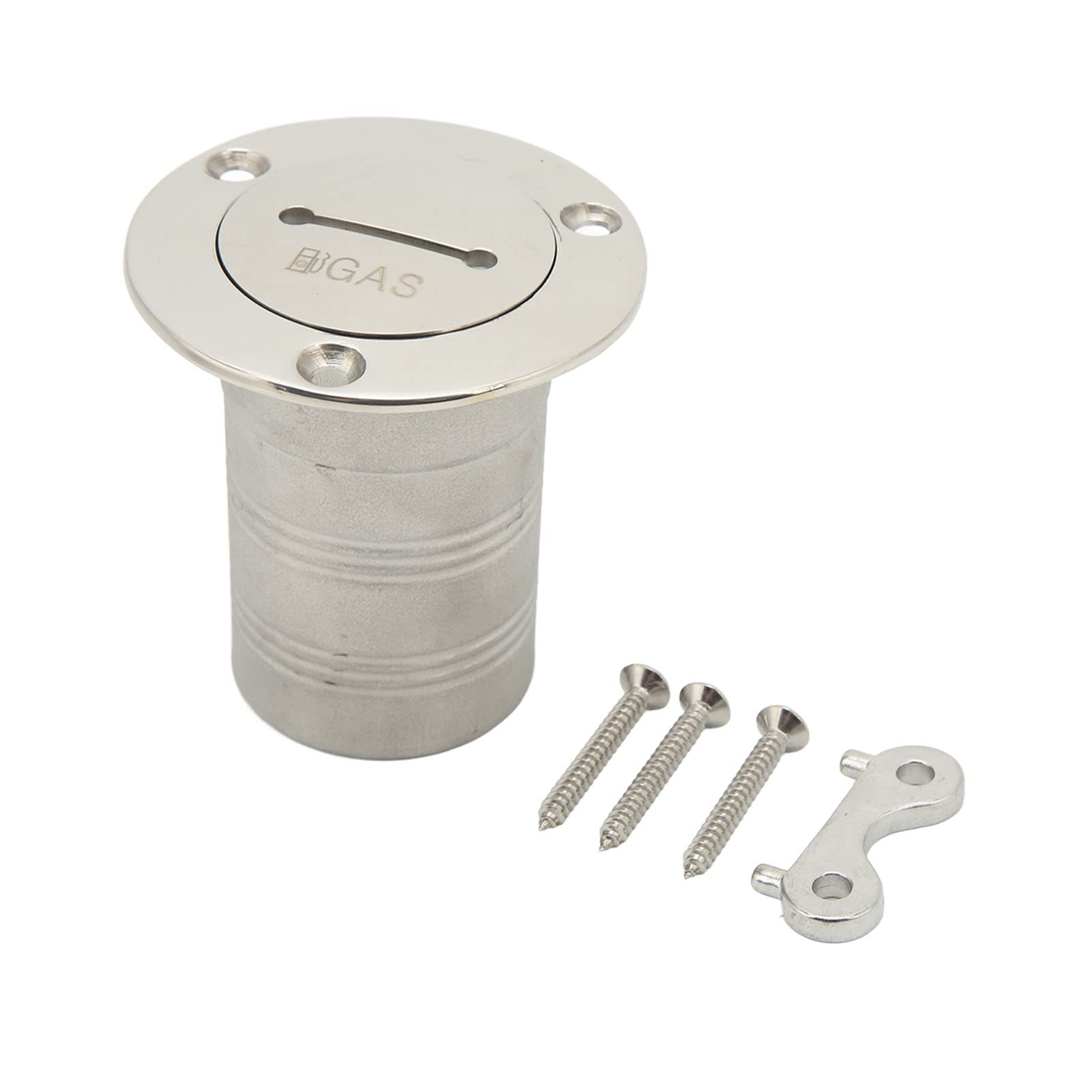 Deckfülleranschluss, Bootsfüller Rechtwinkel Klumpenschell 316 Edelstahl Marinefüllhäfen 50 mm Deckfüller Füllstoff für Yachts Boote Anhängertanks (GAS) von SYH&AQYE