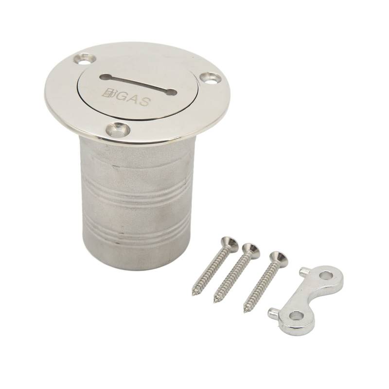 Deckfülleranschluss, Bootsfüller Rechtwinkel Klumpenschell 316 Edelstahl Marinefüllhäfen 50 mm Deckfüller Füllstoff für Yachts Boote Anhängertanks (GAS) von SYH&AQYE