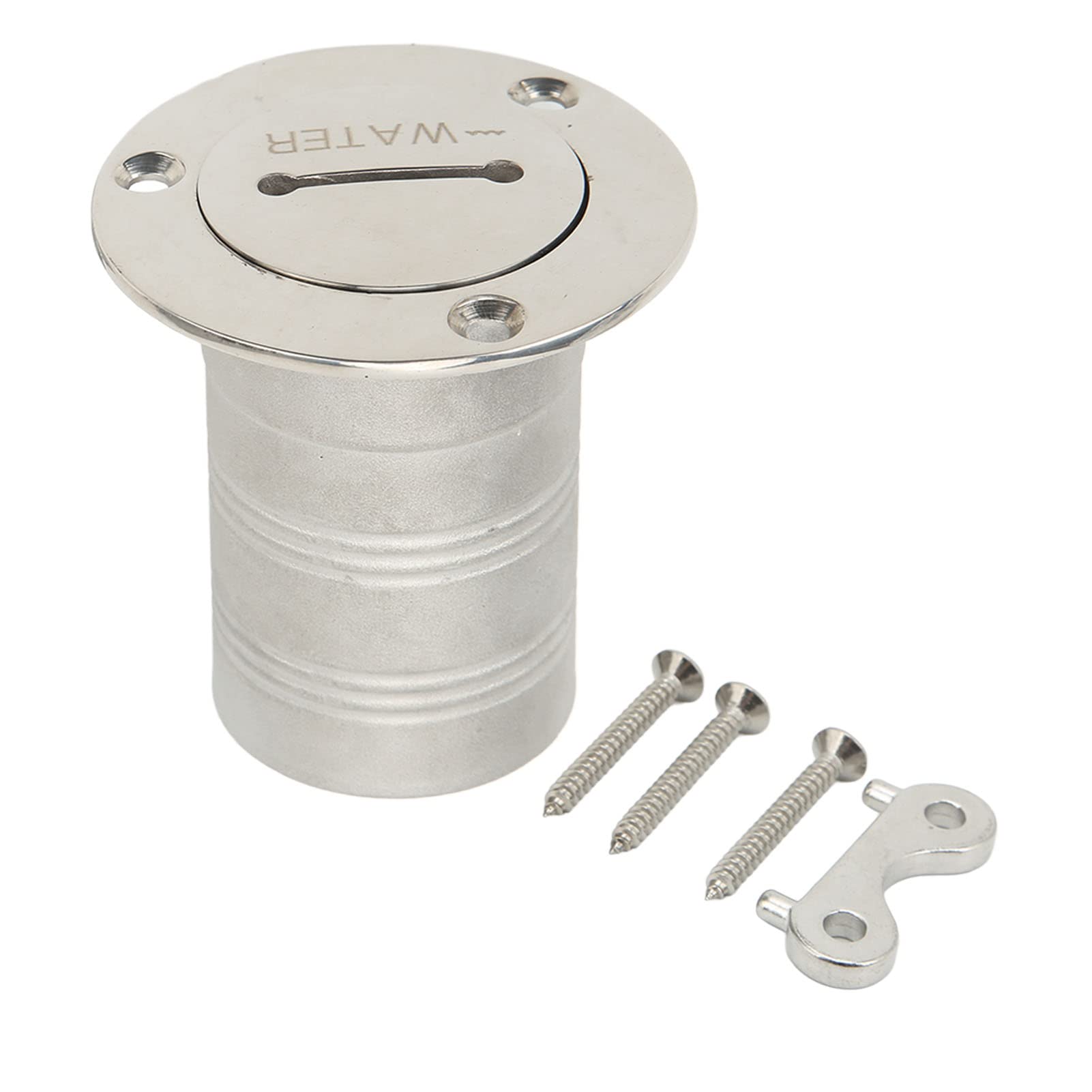 Deckfülleranschluss, Bootsfüller Rechtwinkel Klumpenschell 316 Edelstahl Marinefüllhäfen 50 mm Deckfüller Füllstoff für Yachts Boote Anhängertanks (Wasser) von SYH&AQYE