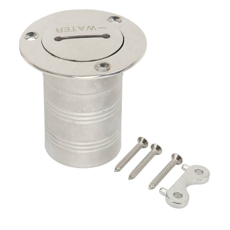 Deckfülleranschluss, Bootsfüller Rechtwinkel Klumpenschell 316 Edelstahl Marinefüllhäfen 50 mm Deckfüller Füllstoff für Yachts Boote Anhängertanks (Wasser) von SYH&AQYE