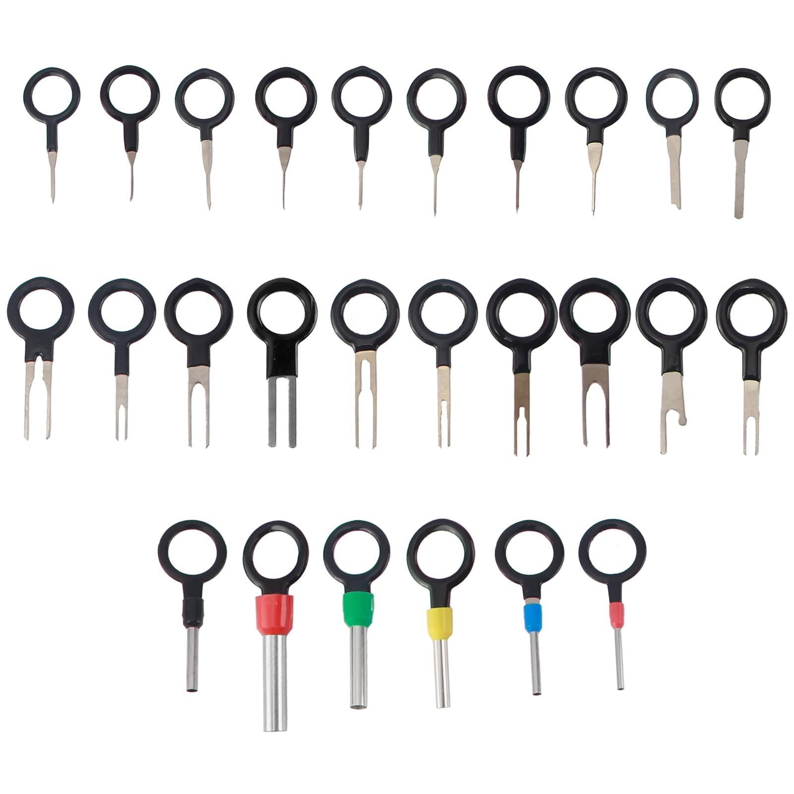 26 PCS Terminal Ejector Kit Entfernung Werkzeugsatz für Auto KFZ Kabel Stecker Ausbau Werkzeug Auspinnwerkzeug Wire Connector Pin Release Key Extractor Tools Set für Meisten Steckverbinder Terminals 26 PCS Terminal Ejector Kit Entfernung Werkzeugsatz für Auto KFZ Kabel Stecker Ausbau Werkzeug Auspinnwerkzeug Wire Connector Pin Release Key Extractor Tools Set für Meisten Steckverbinder Terminals von SYHSYC