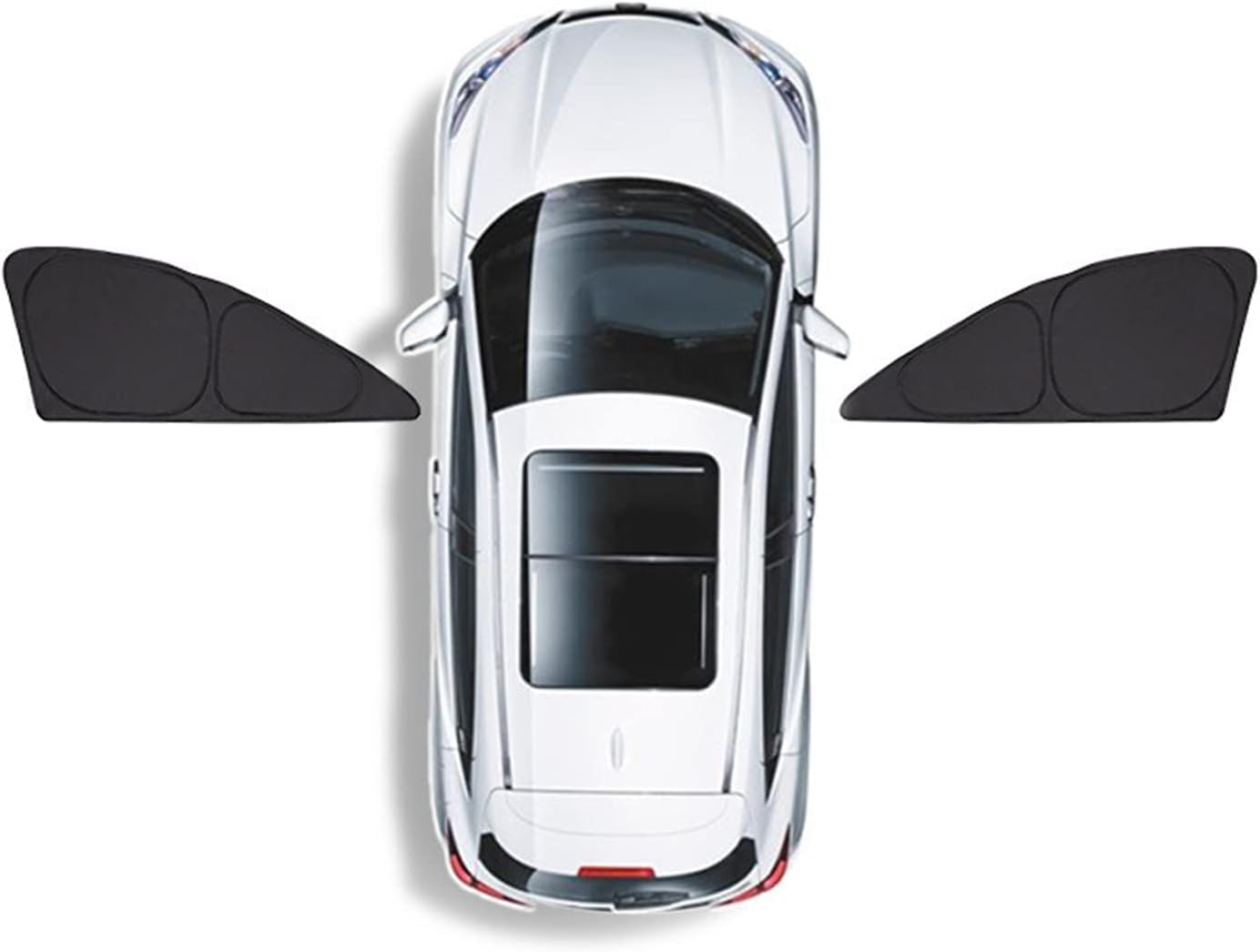 Auto Seitenfenster Sonnenschutz für VW T-ROC 2017-2022, UV-Schutz Sun Visier Seitenscheibe Sonnenblende Schutzabdeckung Faltbar Zubehör,2X Front Doors von SYPPCH